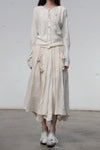 Mutedance 25 Autumn and Winter Button Drawstring Collar Shirt Top Series Handmade Classic MD-MD25FW35-nude